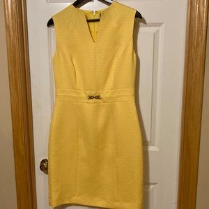 Tahari Yellow Dress- Size8